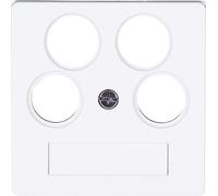 Kopp HK07 Lot de 5 cache-antenne TV/RV/2 satellites Blanc arctique mat