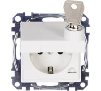 Kopp Insert Prise 2P+T verrouillable, Prise 2P+T avec clapet HK 07 blanc pur 951529001 1 pc(s)