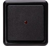 KOPP Interrupteur de contrôle en saillie standard noir avec lentille et témoin lumineux intégré, 10 A, 250 V, 514605009