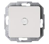 Kopp interrupteur universel (sortie/changement) avec éclairage dans le design MILANO, couleur: blanc, tension nominale de 250V, pouvoir de coupure de 10AX, type de protection IP20, 618671087