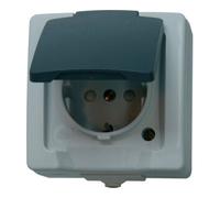 Kopp Kopp Prise de courant avec terre AP-FR, Nautic gris Quantité:1