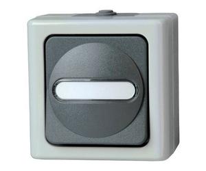 Kopp Kreuzschalter AP-Feuchtraum bleue ELECTRIC gris 10A, 250V