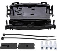 Kopp manchon/raccord gel pour câble extrudé, IP68, 165x36x62mm, couleur: noir, y compris 2 pièces de serre-câble et pince de lustre à 4 broches, -20 à+90°, 396113049