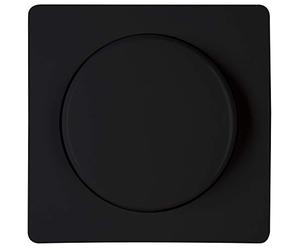 Kopp Mattschwarz Abdeckung Druck-Wechsel Paris 333750188 Cache variateur d'intensité encastrable Noir Mat