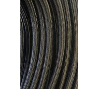 Kopp Mètre textile 3 fils H03 VV-F 3 x 0,75 mm², longueur 2 m, câble en tissu pour lampe, 250 V, gris graphite, 151502130