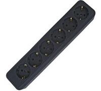 EL KO 6-FACH SW - Bloc 6 prises sans câble d'alimentation, noir