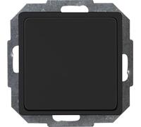 Kopp Paris 334350084 Cache obturateur avec Bague de Support IP20 Noir Mat