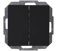 Kopp Paris 650350083 Interrupteur va-et-Vient encastrable Noir Mat