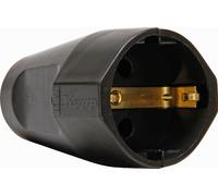 Kopp Right Angle Plastic Contrast Plug Brown 16A 3x1.5mm - 1821.0600.0 [10 Pieces]