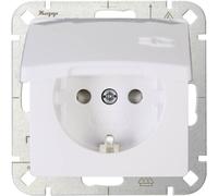 Kopp simple Insert Prise 2P+T avec clapet HK05 blanc arctique 920802008 1 pc(s)