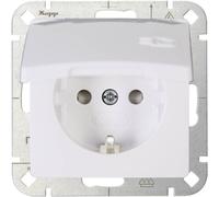 Kopp simple Insert Prise 2P+T avec clapet HK05 blanc arctique 920802008 1 pc(s)