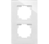 Kopp x2 Cadre Cache HK 07, ATHENIS blanc (brillant) 405402001