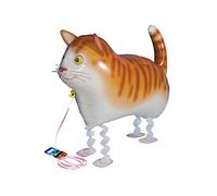 Kopper-24 Airwalker Ballon chat - Animal qui coule Ballon à l'hélium Walking Ballon en aluminium Décoration pour enfants Anniversaire Fête Mariage Enfants Cadeau JGA Décoration Animaux Course