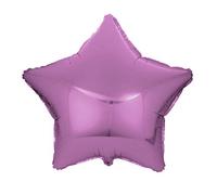 Kopper-24 Ballon gonflable en forme d'étoile 45 cm - Ballon à l'hélium - 45 cm - Taille XL - Décoration de fête de naissance - Multicolore - JGA - Feuille d'aluminium - Rose foncé