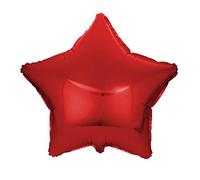 Kopper-24 Ballon gonflable en forme d'étoile 45 cm Ballon à l'hélium pour mariage Ballon à l'hélium Ballon étoilé XL Décoration de fête d'anniversaire Multicolore JGA Film étoiles (rouge)