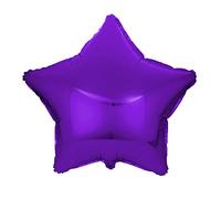 Kopper-24 Ballon gonflable étoile de 45 cm - Pour mariage à l'hélium - Ballon à l'hélium - Ballon étoilé XL - Anniversaire de naissance - Décoration de fête - Multicolore - JGA - Étoiles (violet)