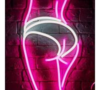 Kopper-24 - Lumière néon LED - Postérieur de femme - Panneau lumineux USB - Néon d’art - Éclairage mural décoratif pour bar, fête, publicité, salon - Décoration d’anniversaire - Fessier sexy