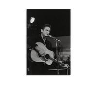 KOPTEW Johnny Cash Rock Singer Poster Peinture décorative sur toile Art mural pour salon, chambre à coucher, art mural, impression d'image moderne, décoration de salle familiale, 20 x 30 cm