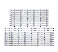 KOPUGVLVKK Barre LED 18 pièces V5DR_550SCA 550SCB_R0 for Samsung UN55JS7200 UE55JU6800K UE55JU6870U UE55JU6800 UE55JU6872U UN55JS700DF 55JU6800 Bande lumineuse TV