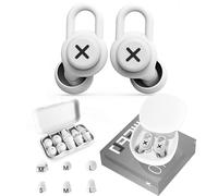 KOPWVA Lot de 6 paires de bouchons d'oreilles en silicone pour dormir et réduire le bruit, protection auditive pour réduire le bruit, concert, voyage, travail, étude - SNR 30 ~ 40 dB (gris clair)