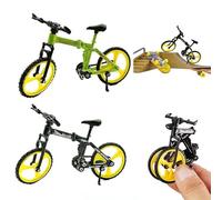 KOQAIIZ 2 Pièces Velo Miniature, Finger BMX, Finger Scooter, Tech-Deck, Jouet à Doigts Cadeau pour Enfants Noël Anniversaire