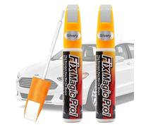KOQAIIZ Stylo Efface Rayure Voiture, Stylo Retouche Peinture Voiture, Stylo Réparation des rayures Auto, Peinture, Anti Rayure pour Carrosserie Moto Voiture Vélo, 2 Pièces (Argent)