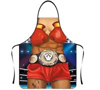 KOQAIIZ Tablier de Cuisine Fantaisie Sexy et Drôle Tablier Humoristique Réglable Tablier Barbecue Humour Cadeau Rigolo pour Homme Musclé