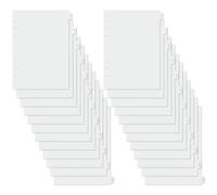 Koqye Lot de 24 intercalaires A5 à 12 onglets en plastique transparent à 6 trous avec onglets mensuels, organiseurs de pages réutilisables pour agendas/cahiers