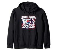 KOR 26 Peinture pour Fan de Corée du Sud Motif Drapeau coréen Graffiti Art Sweat à Capuche