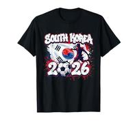 KOR 26 Peinture pour Fan de Corée du Sud Motif Drapeau coréen Graffiti Art T-Shirt
