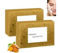 Kora Balm Savon Au Curcuma éclaircissant Intense, Savon Visage Et Corps Au Curcuma, Skincare Coréenne Anti Tache Antiseptique, Savon éclaircissant Peau Noir Rapide Efficace, Hydratation Profonde (2PC)