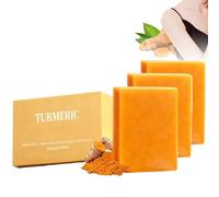 Korabalm Savon Curcuma Visage Et Corps,Savon Curcuma Éclaircissant Anti Taches Brunes et Hyperpigmentation,Turmeric Soap,Hydratée Profonde et Eclaircir Teint,Rétrécissement Pores,Skincare Coréen (3)