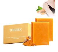 Korabalm Savon Curcuma Visage Et Corps,Savon Curcuma Éclaircissant Anti Taches Brunes et Hyperpigmentation,Turmeric Soap,Hydratée Profonde et Eclaircir Teint,Rétrécissement Pores,Skincare Coréen (2)