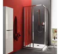 Koralle myDay Porte coulissante, avec élément fixe, pour accès d'angle, VB040S3120AA1, ESF3 80/100