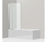 Koralle porte battante pour baignoire, avec panneau fixe, S800 BPFA 120 L, butée gauche, 1190-1205x1500mm, VD01012015CP1, Cabines de douche: Cadre : Argent brillant, Verre : ESG GlasPlus