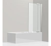 Koralle porte battante pour baignoire, avec panneau fixe, S800 BPFA 80 R, butée à droite, 790-805x1500mm, VD02308015CA1, Cabines de douche: Cadre : argent brillant, verre : ESG