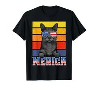 Korat Cat 4th of July Merica American Mericat Cats Lovers T-Shirt