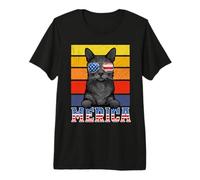 Korat Cat 4th of July Merica American Mericat Cats Lovers T-Shirt Haut de Gamme