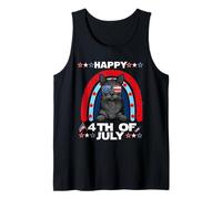Korat Cat Happy 4th of July Patriotic American Cats Lovers Débardeur