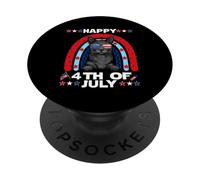 Korat Cat Happy 4th of July Patriotic American Cats Lovers PopSockets PopGrip Adhésif