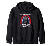 Korat Cat Happy 4th of July Patriotic American Cats Lovers Sweat à Capuche