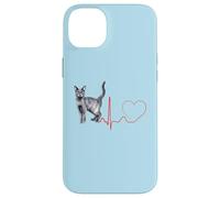 Korat Cat Heartbeat ECG Pulse Funny Love Korat Cats Coque pour iPhone 14 Plus