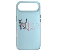 Korat Cat Heartbeat ECG Pulse Funny Love Korat Cats Coque pour iPhone Air