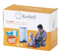 KORBELL - Boite de 3 recharges pour poubelle 15 litres