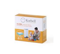 Korbell Sacs de recharge poubelle à couches 3-pack 16/19/9 L Plus Mini Bio HQ