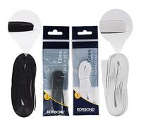 Korbond - Élastique 12 mm x 2 m Noir et Blanc