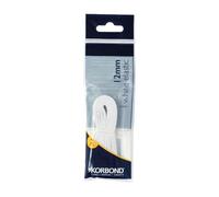 KORBOND Elastique Couture - Plat - Blanc - 12mm x 2m - Réparation Vêtements, Ceintures, Poignets, Couture, Loisirs Créatifs