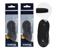 Korbond Élastique X3 m 6 mm Noir, Lot de 2