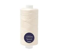 Korbond Fil à coudre en polyester 1000 m - Fil à coudre à la main et à la machine (crème)