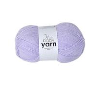 Korbond Fil à tricoter double pour bébé, lilas, 100 g